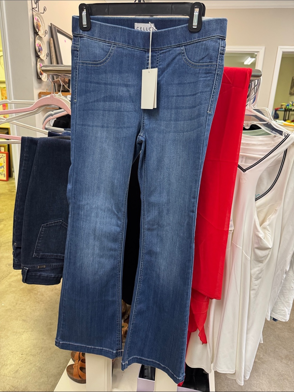 Cello Blue Flare Stretch Jeans